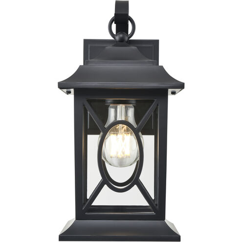 Allbert 1 Light 12.2 inch Powder Coated Black Outdoor Wall Sconce